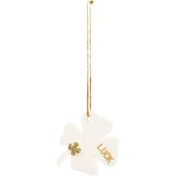 Depot Anhänger Keramik Kleeblatt Ca.5Cm> Anhänger & Girlanden