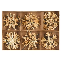 Depot Figuren & Formen^Anhänger Strohsterne Ca. 6Cm 12Er Set