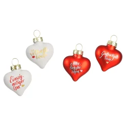 Depot Figuren & Formen^Baumschmuck Heart Family Glas Ca.4Cm