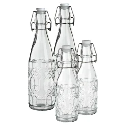 Depot Geschenkideen^Bugelverschlussflaschen-Set Rhombus