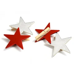 Depot Adventskranz-Deko^Deko-Klammer-Set Stern