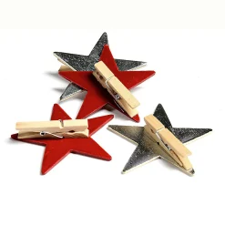 Depot Adventskranz-Deko^Deko-Klammer-Set Stern