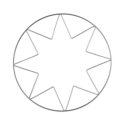 Depot Adventskalender^Deko-Metallobjekt Stern