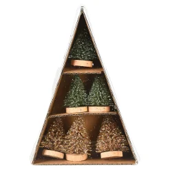 Depot Deko-Figuren & Objekte^Deko-Objekt-Set Minibaum, Beglimmert