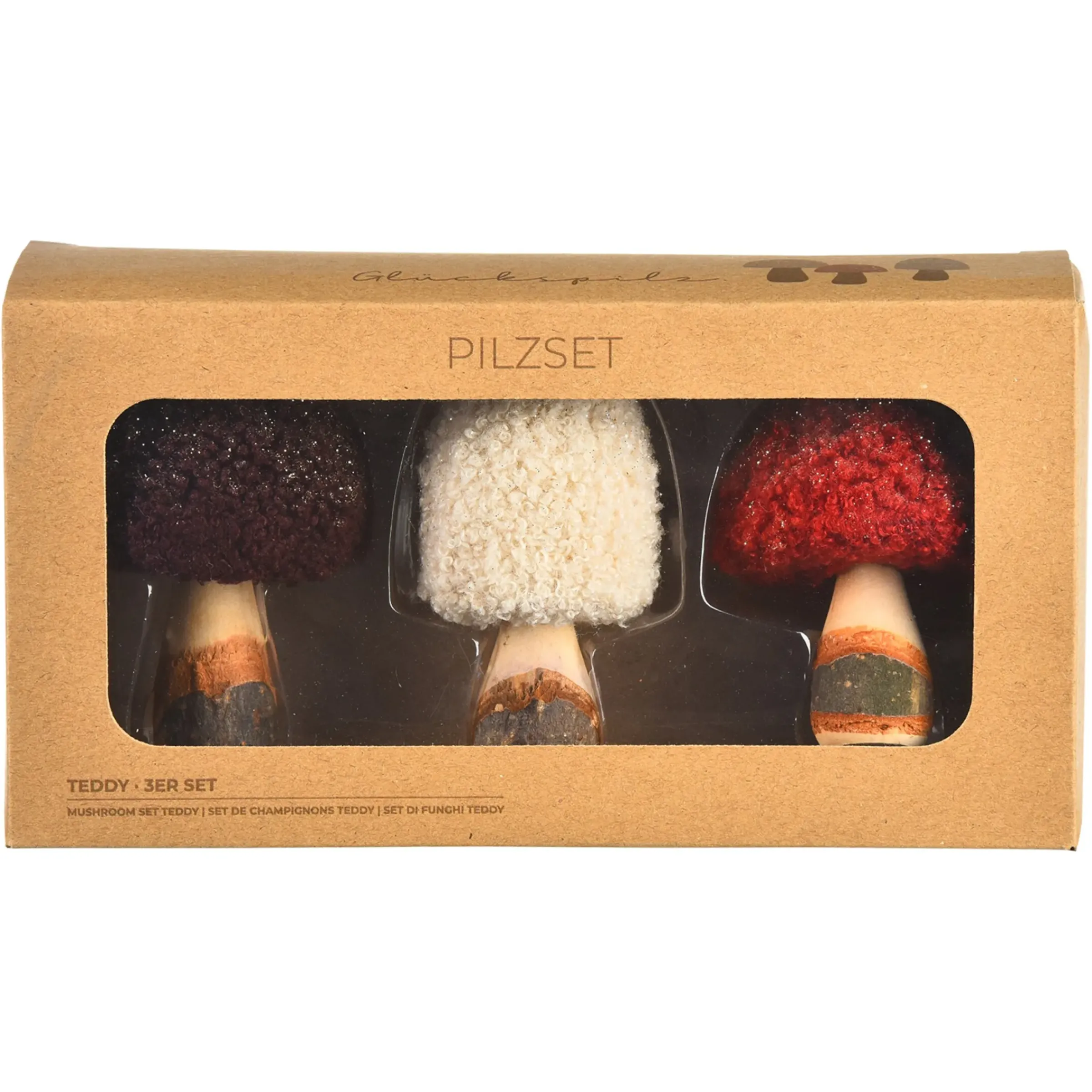 Depot Deko-Objekt-Set Pilz Teddy> Deko-Figuren & -Objekte