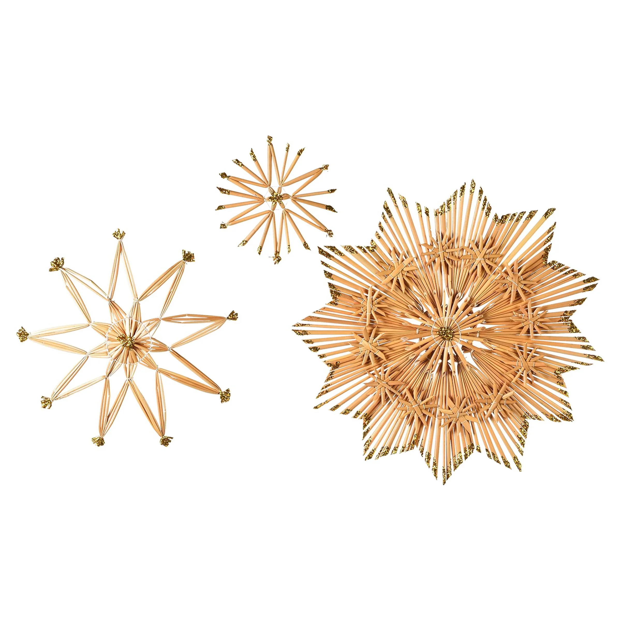 Depot Deko-Figuren & Objekte^Deko-Objekt-Set Strohstern