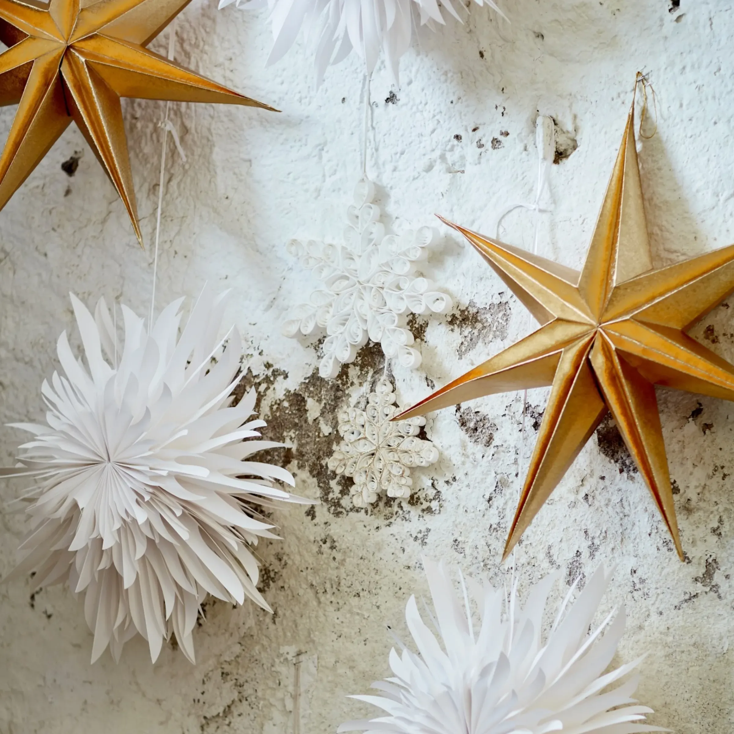 Depot Deko-Papier-Anhänger Schneeflocke> Anhänger & Girlanden