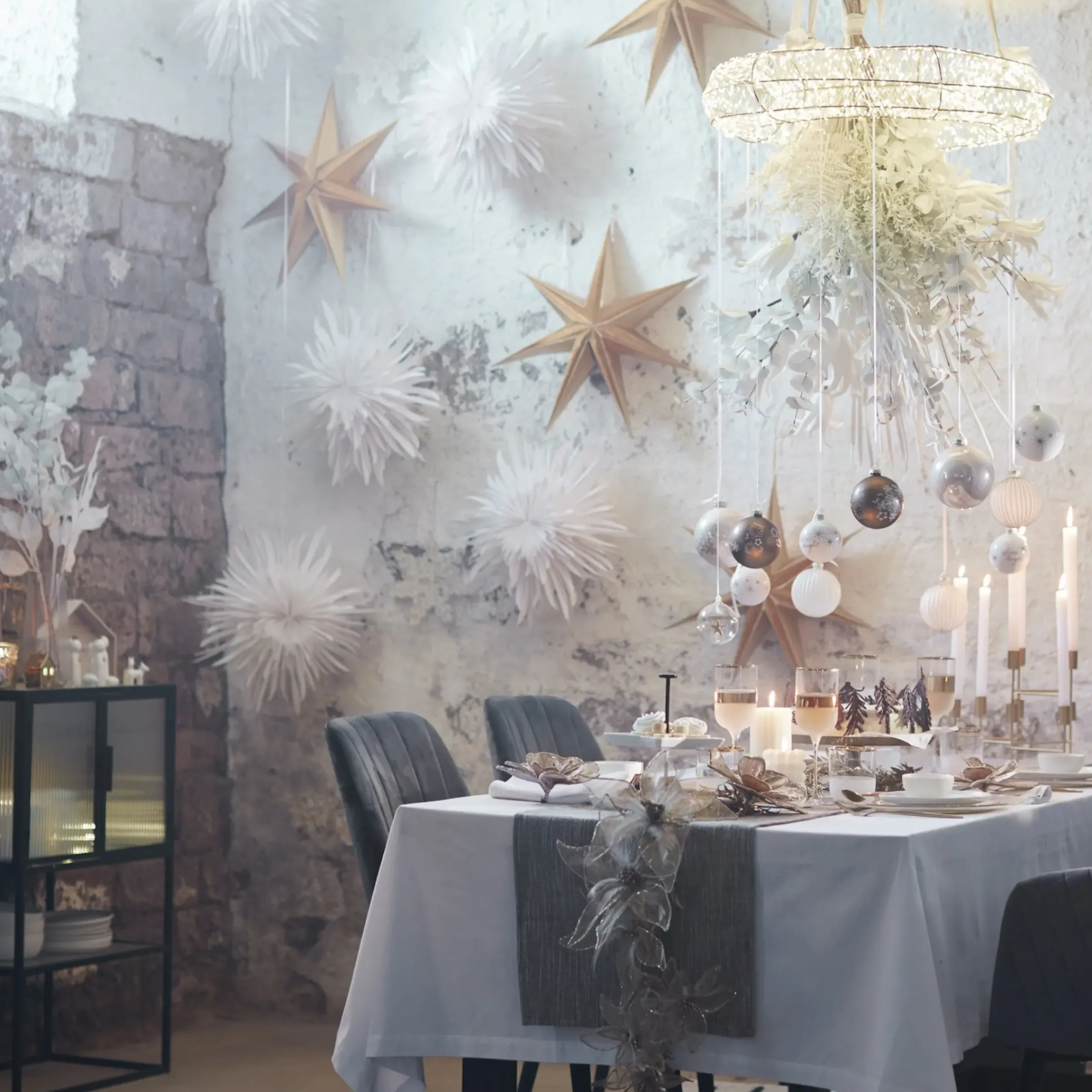 Depot Deko-Papier-Anhänger Schneeflocke> Anhänger & Girlanden