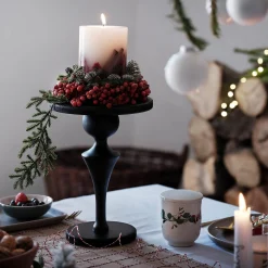 Depot Adventskranze & Zubehör^Deko-Set Weihnachts-Kerzenhalter Rille