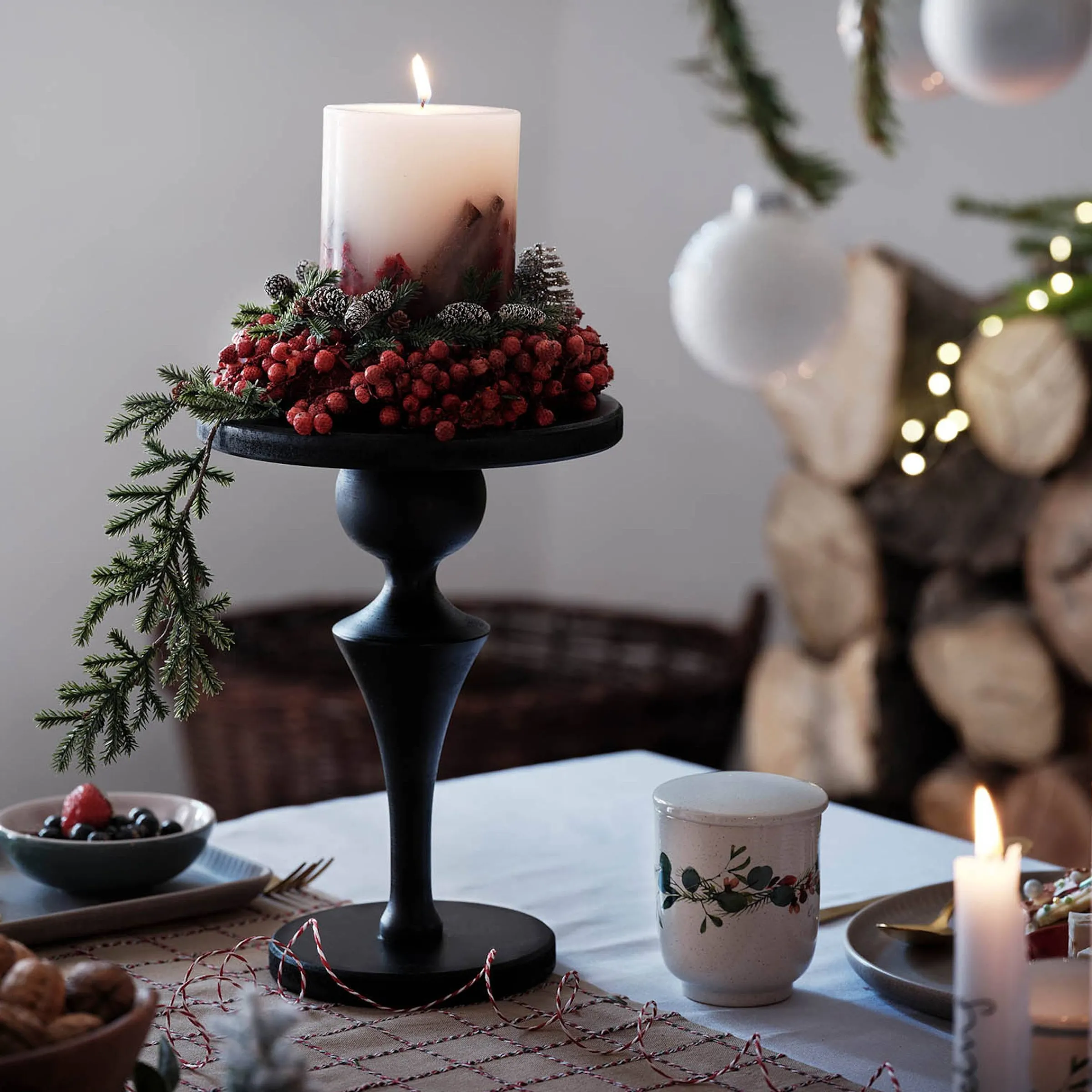 Depot Adventskranze & Zubehör^Deko-Set Weihnachts-Kerzenhalter Rille