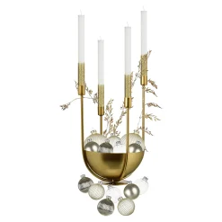 Depot Laternen & Kerzenhalter^Deko-Set Weihnachts-Kerzenhalter Golden Glam