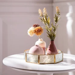 Depot Adventskranze & Zubehör^Deko-Tablett Shiny, Verspiegelt