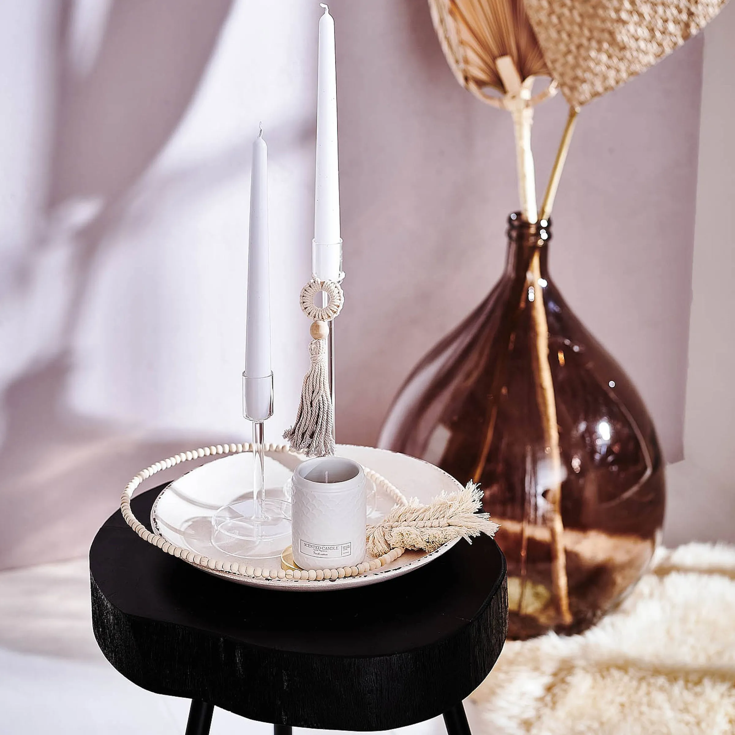 Depot Adventskranze & Zubehör^Deko-Teller Vintage