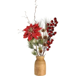 Depot Deko-Vase Classic Christmas Mit Kunstblumen> Vasen