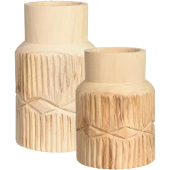 Depot Deko-Vasen-Set Rillen> Vasen