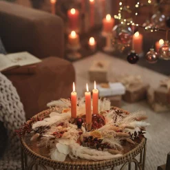 Depot Adventskranze & Zubehör^Deko-Weihnachtstablett Golden Glam