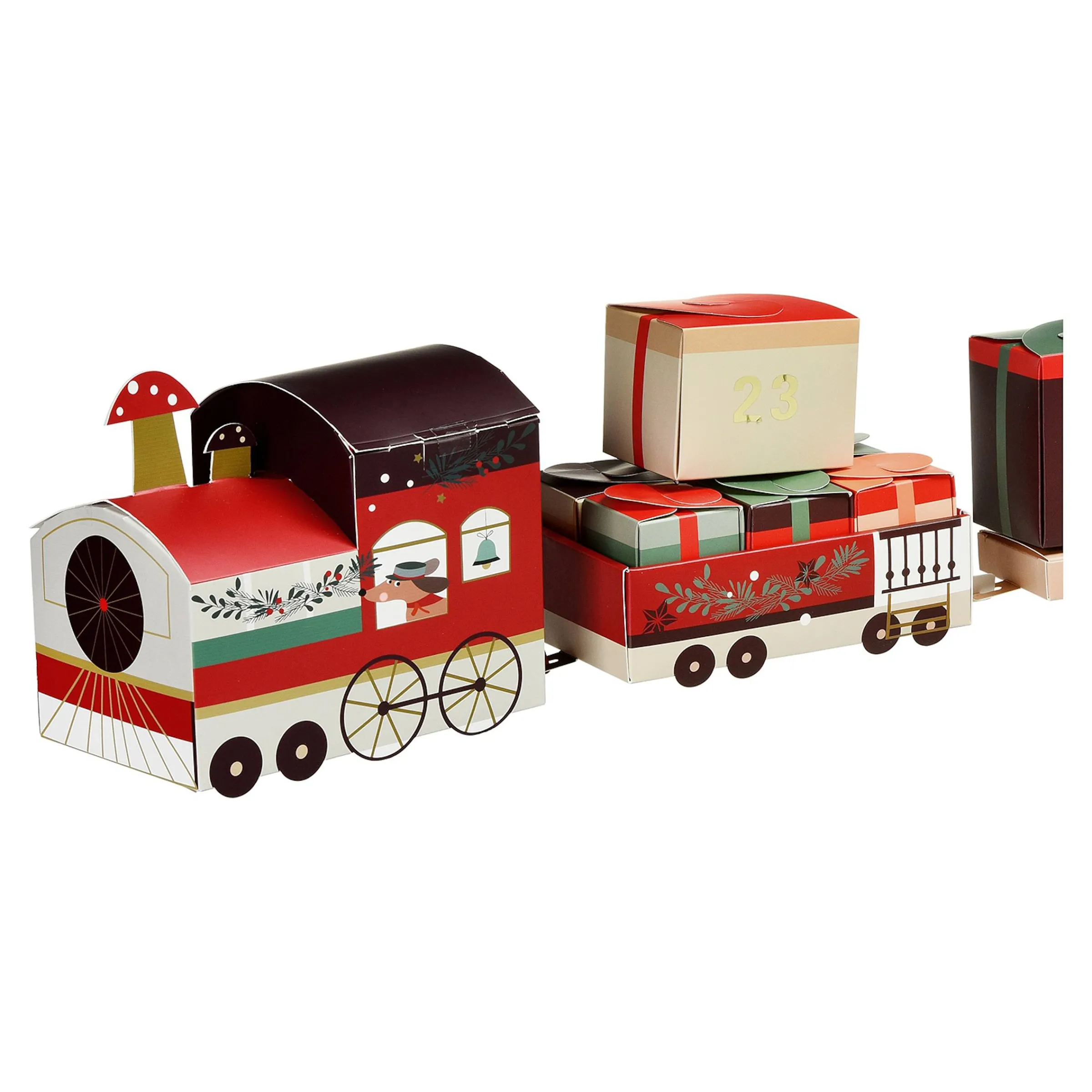 Depot Adventskalender^Diy-Adventskalender-Set Zug