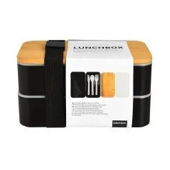 Depot Geschenkideen^Doppel-Lunchbox Mit Mehrwegbesteck