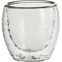 Depot Doppelwand-Isolier-Trinkglas Hammered> Gläser