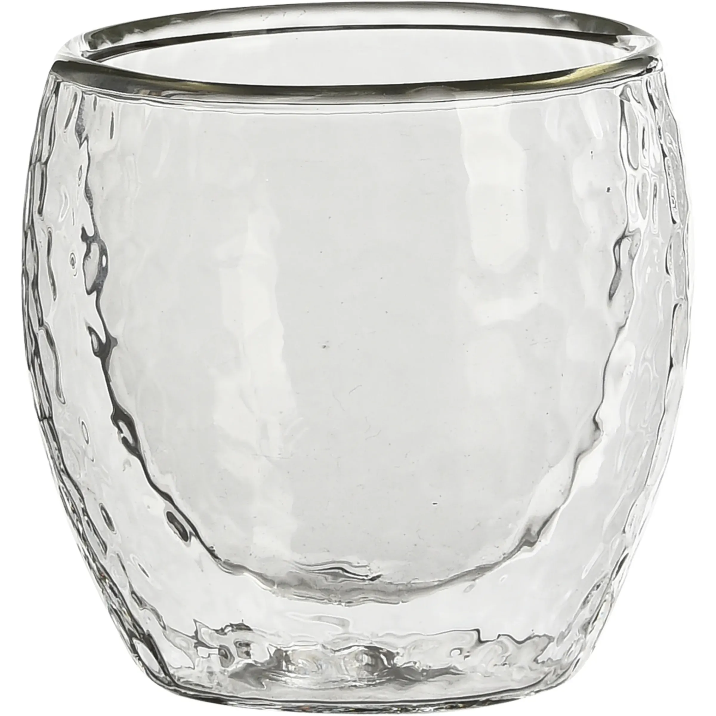 Depot Doppelwand-Isolier-Trinkglas Hammered> Gläser