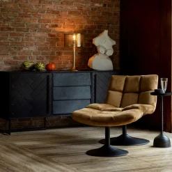 Depot Dutchbone Samt-Hocker Bar, Drehbar> Poufs & Hocker