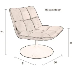 Depot Dutchbone Samt-Loungesessel Bar, Drehbar><noscript><img width=