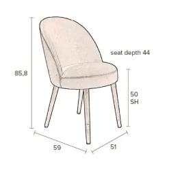 Depot Dutchbone Samt-Stuhl Barbara><noscript><img width=