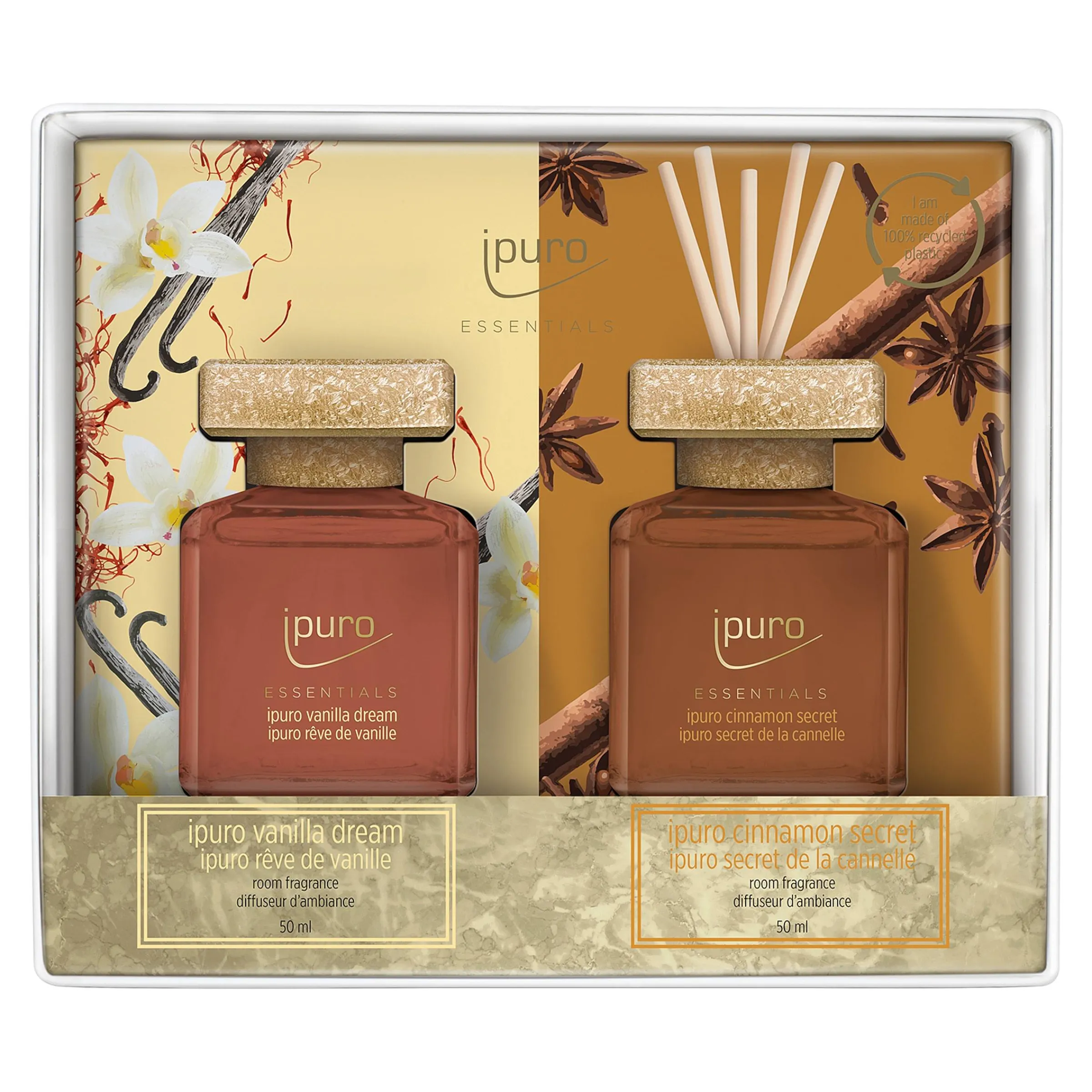 Depot Geschenkideen^Essentials Raumduft-Set Cinnamon Secret & Vanilla Dream