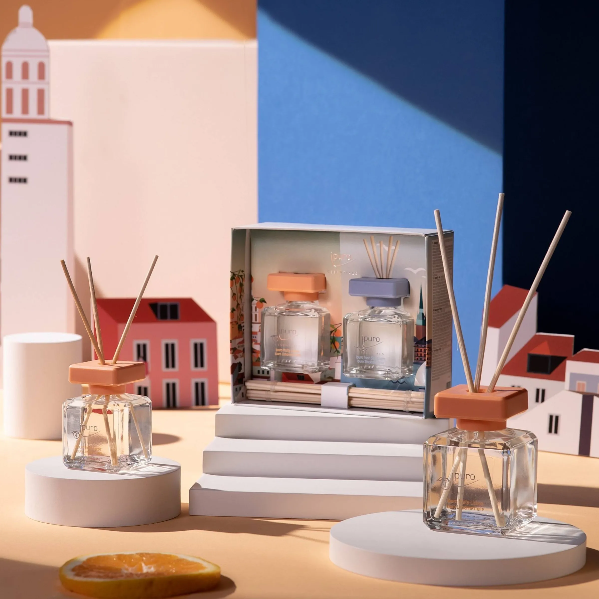 Depot Geschenkideen^Essentials Raumduft-Set Fresh Stockholm & Fruity Lisboa