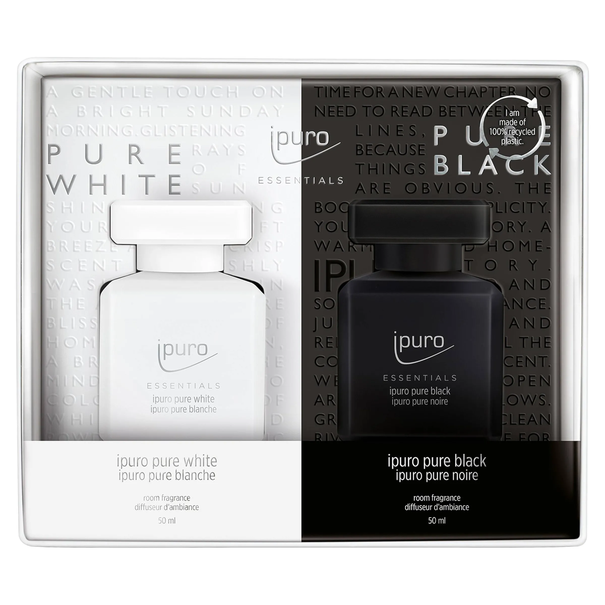 Depot Geschenkideen^Essentials Raumduft-Set Pure Black & White