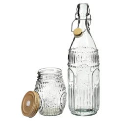 Depot Geschirr & Servieren^Flasche & Gläser-Set Romance Mit Halterung