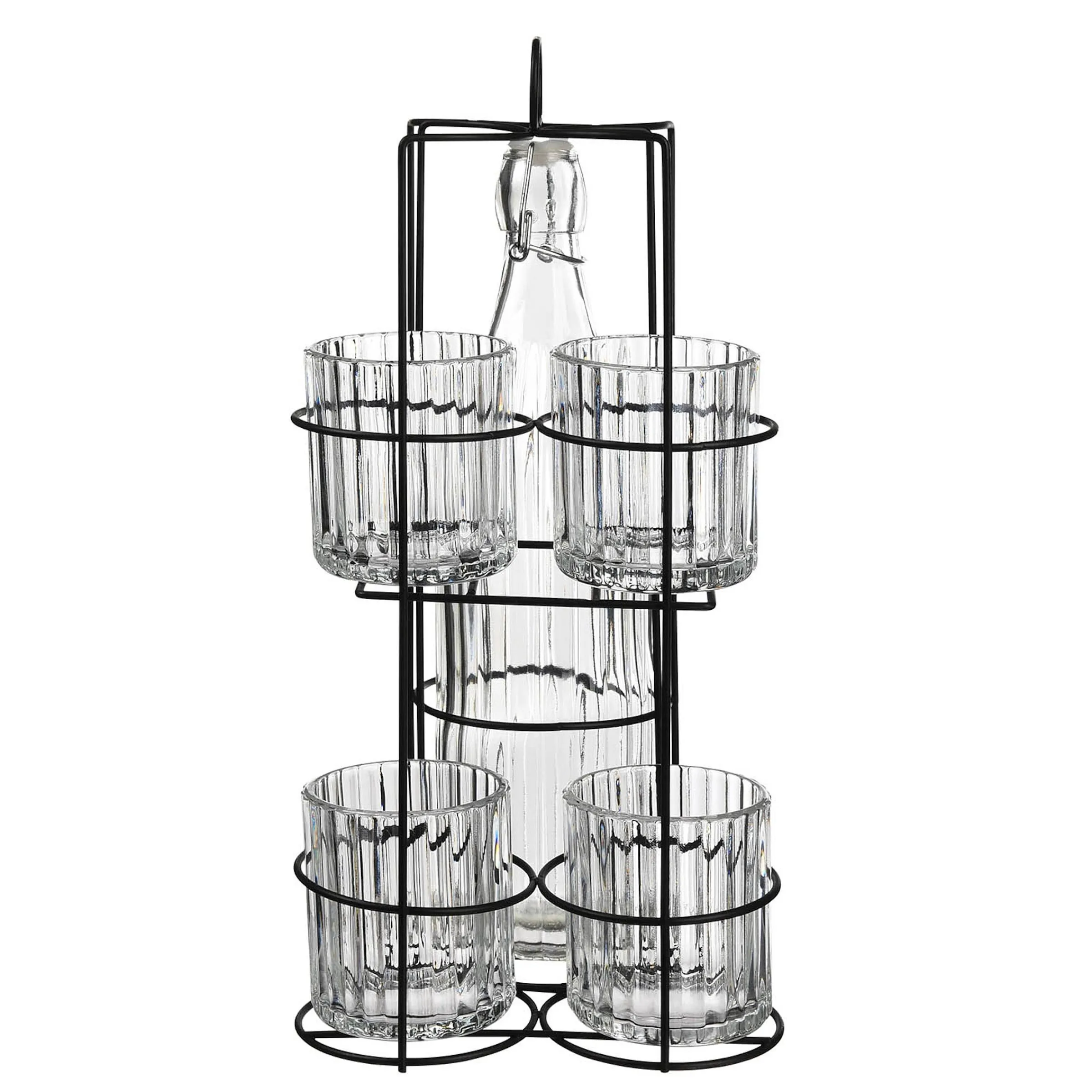 Depot Geschirr & Servieren^Flasche & Gläser-Set Tom Mit Halterung