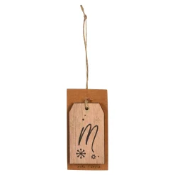 Depot Adventskranz-Deko^Geschenkanhänger Monogramm