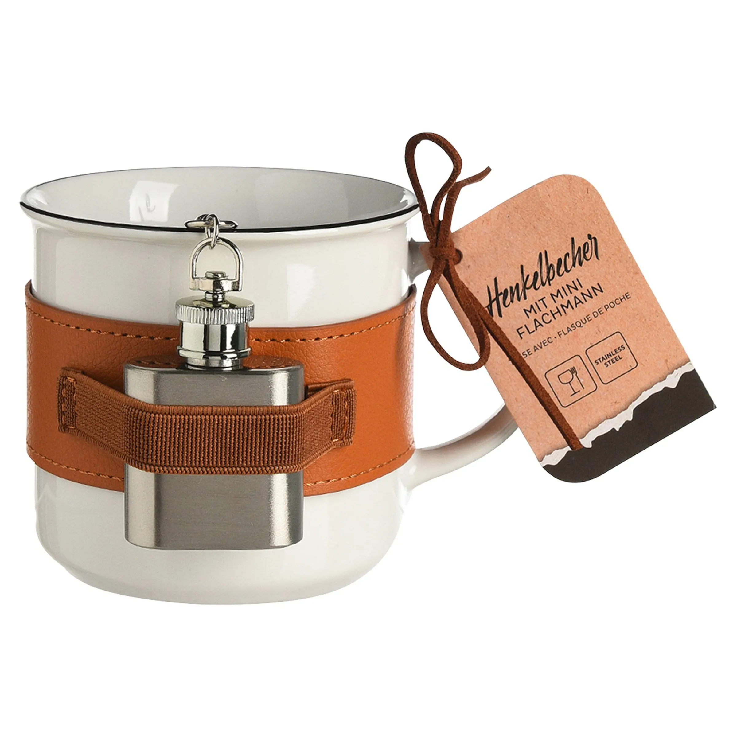 Depot Geschirr & Servieren^Geschenk-Set Tasse Mit Miniflachmann