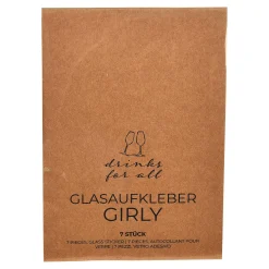 Depot Geschirr & Servieren^Glasaufkleber-Set Girly