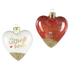 Depot Figuren & Formen^Glas-Baumschmuck Heart Mama