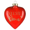 Depot Figuren & Formen^Glas-Baumschmuck Herz Oma
