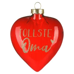 Depot Figuren & Formen^Glas-Baumschmuck Herz Oma