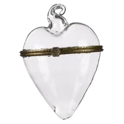 Depot Figuren & Formen^Glas-Baumschmuck Medaillon Herz