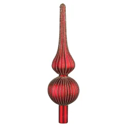 Depot Kugeln & Baumspitzen^Glas-Baumspitze Rille