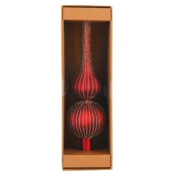 Depot Kugeln & Baumspitzen^Glas-Baumspitze Rille