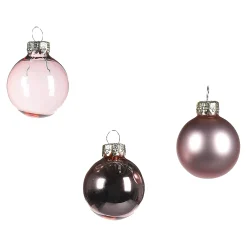 Depot Adventskranz-Deko^Glas-Mini-Weihnachtskugel-Set