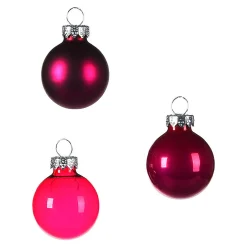 Depot Adventskranz-Deko^Glas-Mini-Weihnachtskugel-Set