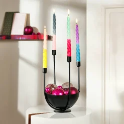 Depot Adventskranz-Deko^Glas-Mini-Weihnachtskugel-Set