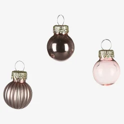 Depot Adventskranz-Deko^Glas-Mini-Weihnachtskugel-Set