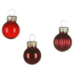 Depot Adventskranz-Deko^Glas-Mini-Weihnachtskugel-Set