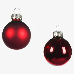 Depot Adventskranz-Deko^Glas-Mini-Weihnachtskugel-Set