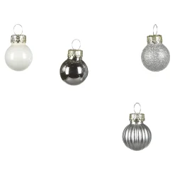 Depot Adventskranz-Deko^Glas-Mini-Weihnachtskugel-Set
