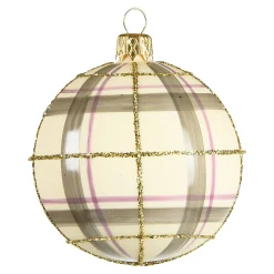 Depot Kugeln & Baumspitzen^Glas-Weihnachtskugel Checkered