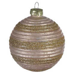 Depot Kugeln & Baumspitzen^Glas-Weihnachtskugel Circle Stripes